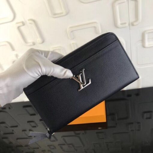 Replica Louis Vuitton Black Zippy LockMe Wallet M62622 BLV1016 2