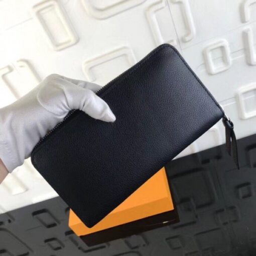 Replica Louis Vuitton Black Zippy LockMe Wallet M62622 BLV1016 3