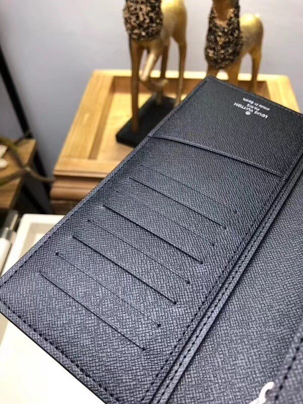 Replica Louis Vuitton Brazza Wallet Eclipse Silver M63027 BLV1106