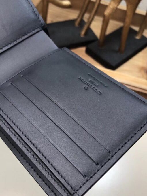 Replica Louis Vuitton Multiple Wallet Dark Infinity Leather M63235 BLV1045 8