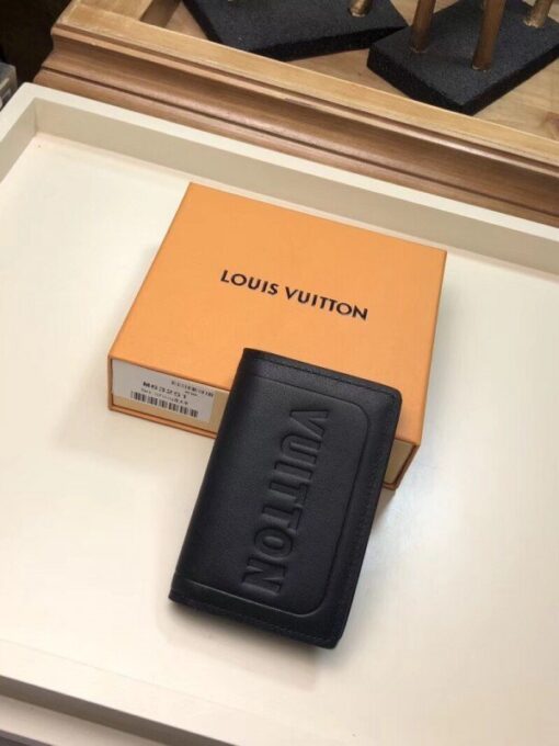 Replica Louis Vuitton Pocket Organizer Dark Infinity Leather M63251 BLV1046 2