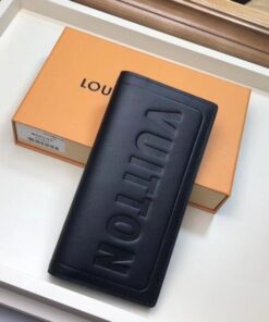 Replica Louis Vuitton Brazza Wallet Dark Infinity Leather M63256 BLV1047 2