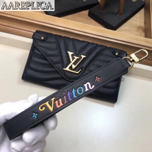 Replica Louis Vuitton Black New Wave Long Wallet M63298 BLV1012 8