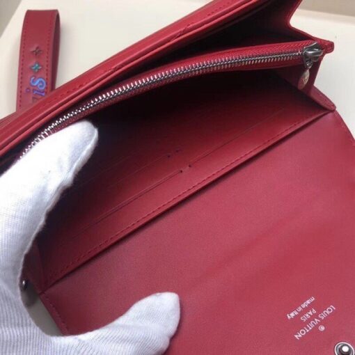 Replica Louis Vuitton Red New Wave Long Wallet M63299 BLV1011 5