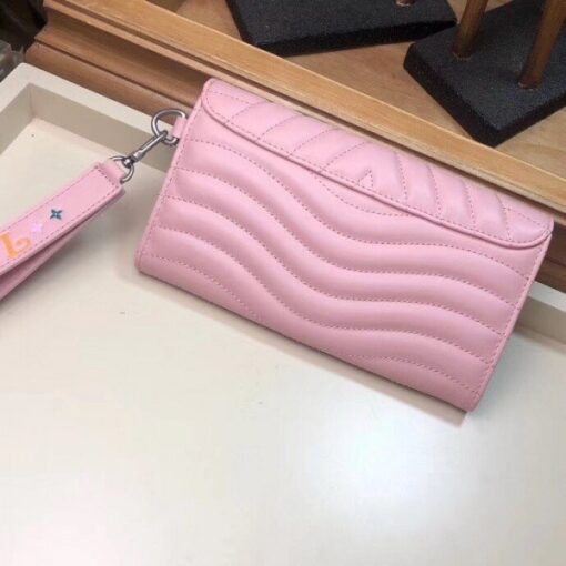 Replica Louis Vuitton Pink New Wave Long Wallet M63729 BLV1010 3