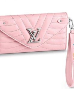 Replica Louis Vuitton Pink New Wave Long Wallet M63729 BLV1010