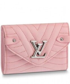 Replica Louis Vuitton Pink New Wave Compact Wallet M63730 BLV1013