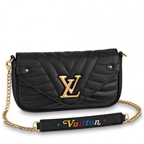 WOMENS DESIGNER Louis Vuitton New Wave Chain Pochette For Sale at