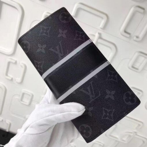 Replica Louis Vuitton Brazza Wallet Monogram Eclipse M64438 BLV1105 8