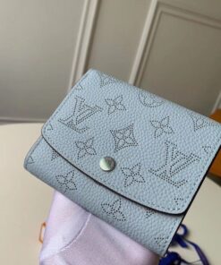 Replica Louis Vuitton Iris Compact Wallet Mahina Leather M67406 BLV962 2