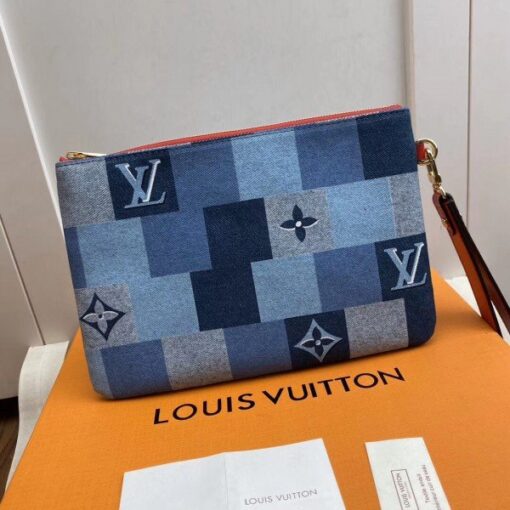 Replica Louis Vuitton City Pouch Monogram Denim M68761 BLV476 2