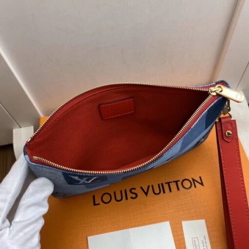 Replica Louis Vuitton City Pouch Monogram Denim M68761 BLV476 7
