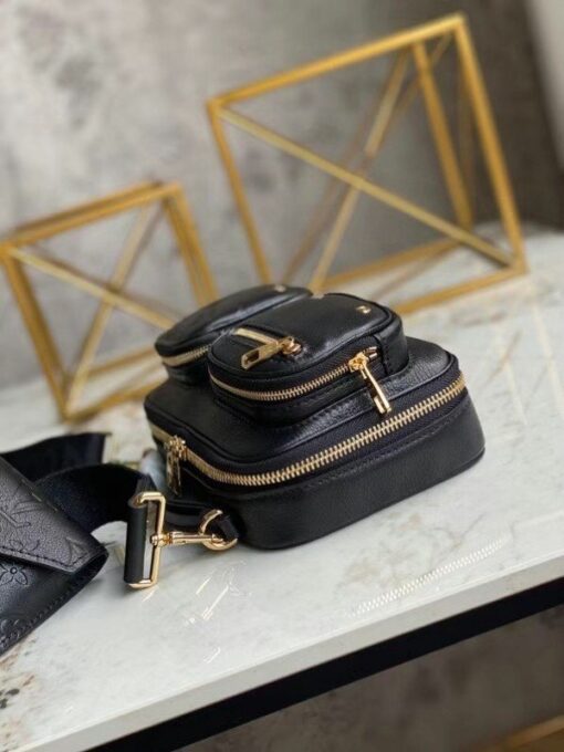 Replica Louis Vuitton Utility Crossbody Bag In Black Leather M80450 BLV716 3