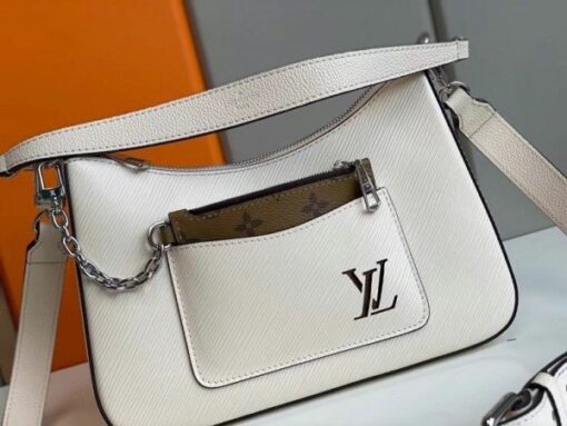 Replica Louis Vuitton White Marelle Bag Epi Leather M80688 BLV165 3