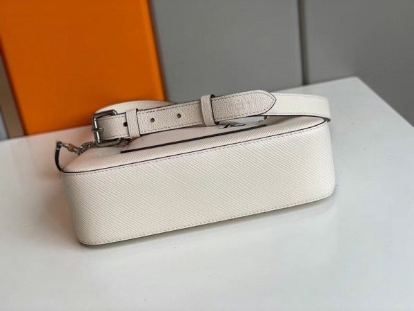 Replica Louis Vuitton White Marelle Bag Epi Leather M80689 BLV166