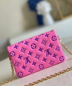 Replica Louis Vuitton Pink Coussin Pochette Bag M80745 BLV704 2