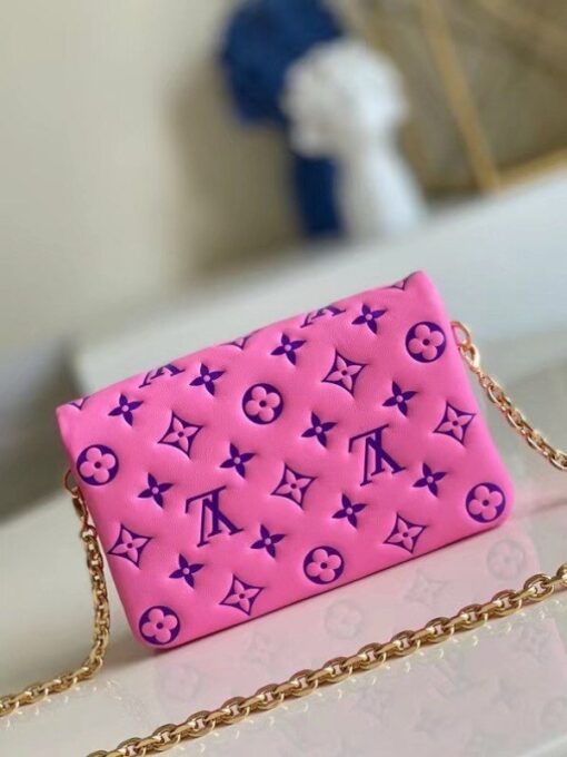 Replica Louis Vuitton Pink Coussin Pochette Bag M80745 BLV704 2
