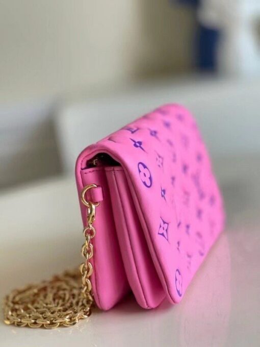 Replica Louis Vuitton Pink Coussin Pochette Bag M80745 BLV704 3