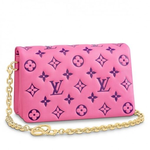 Replica Louis Vuitton Pink Coussin Pochette Bag M80745 BLV704