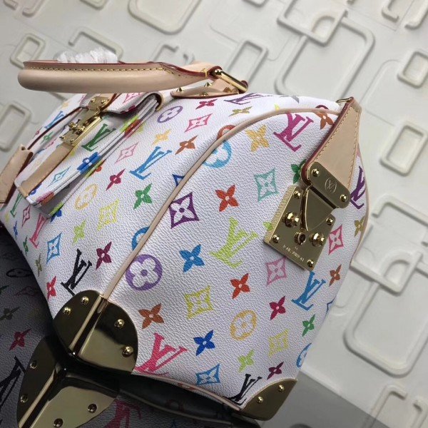 Comparing about real and fake Louis Vuitton Speedy 30 multicolor 