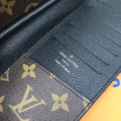 Replica Louis Vuitton Tanon Wallet Monogram Macassar M93800 BLV1090 6