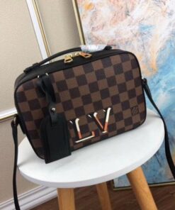 Replica Louis Vuitton Santa Monica Bag Damier Ebene N40189 BLV075 2