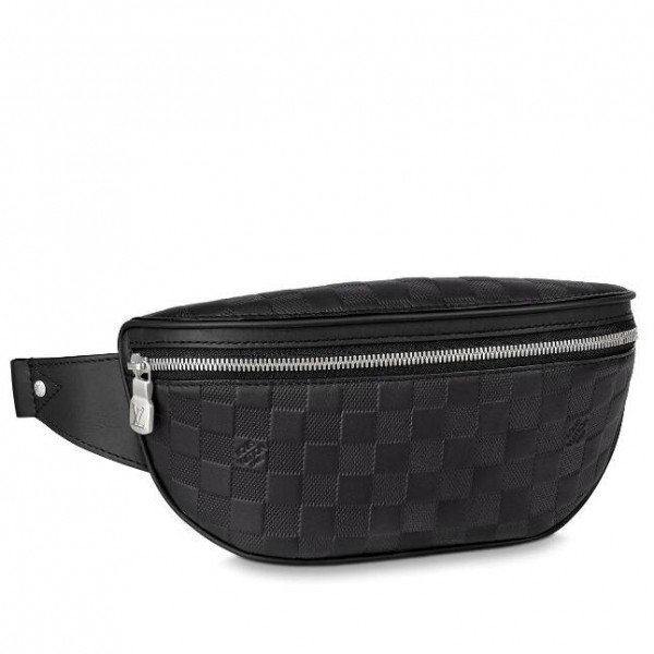 Luxury Handbags LOUIS VUITTON Damier Infini Campus BumBag Black