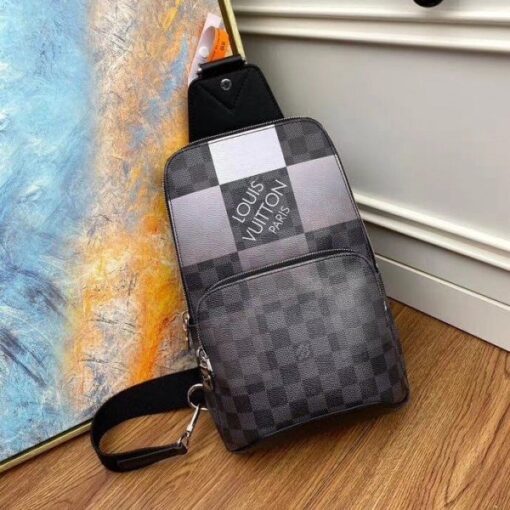 Replica Louis Vuitton Avenue Sling Bag Damier Graphite Giant N40403 BLV863 2