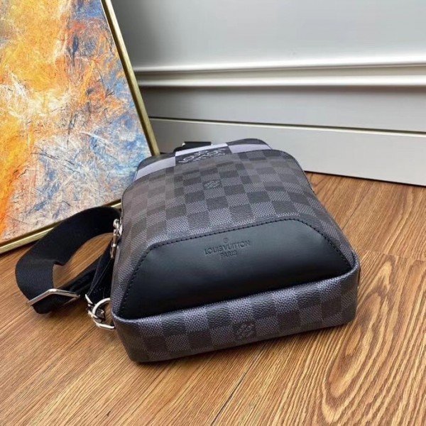 Replica Louis Vuitton Avenue Sling Bag Damier Graphite Giant N40403 BLV863  for Sale