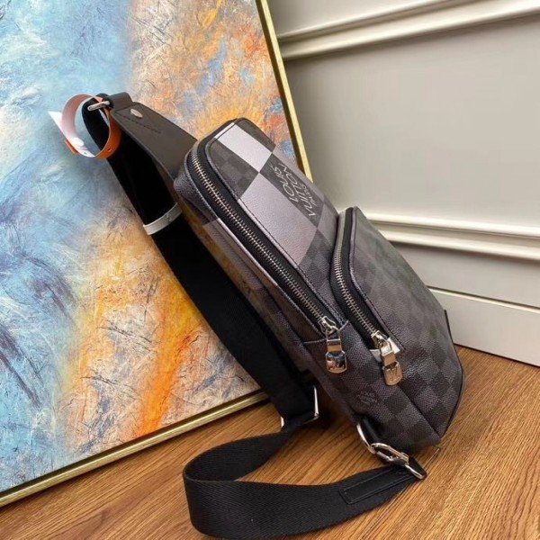 Replica Louis Vuitton Avenue Sling Bag Damier Graphite Giant N40404 BLV864  for Sale
