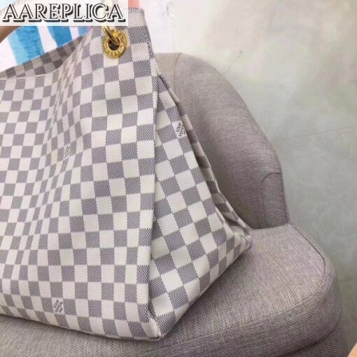 Replica Louis Vuitton Artsy GM Bag Damier Azur N41173 BLV072 5