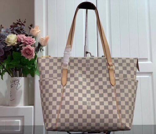 Replica Louis Vuitton Totally MM Bag Damier Azur N41279 BLV045 4