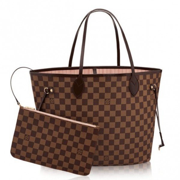 Replica Louis Vuitton LV NEVERFULL MM Cognac Brown Bag M46135 for Sale