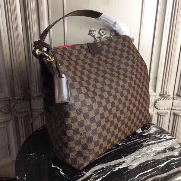 Replica Louis Vuitton Graceful MM Bag Damier Ebene N44045 BLV130 for Sale