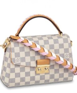 Replica Louis Vuitton Damier Azur Croisette Bag With Braided Strap N50053 BLV042
