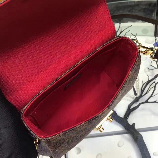 Buy Louis Vuitton Damier Ebene Canvas Croisette Hand Carry Shoulder Handbag  Article:N53000 Made in France Online at desertcartINDIA