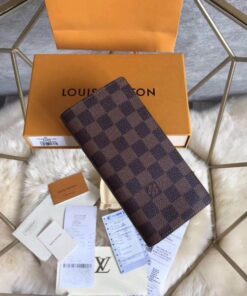 Replica Louis Vuitton Brazza Wallet Damier Ebene N60017 BLV1021 2