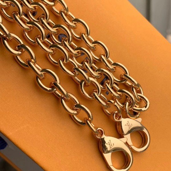 Replica Louis Vuitton Croisette Chain Wallet Damier Azur N60358 BLV047