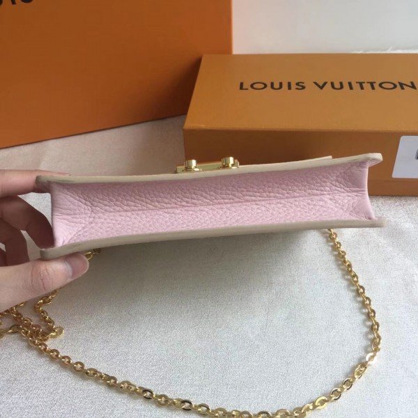 Replica Louis Vuitton Croisette Chain Wallet Damier Azur N60357