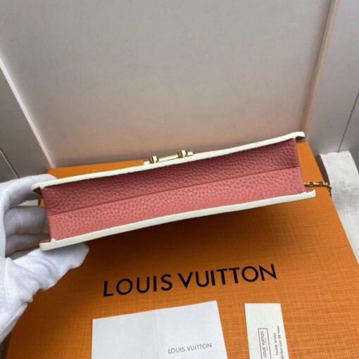 Replica Louis Vuitton Croisette Chain Wallet Damier Azur N60358 BLV047 5