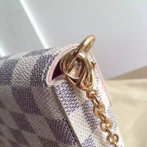 Replica Louis Vuitton Pochette Felicie Bag Damier Azur N63106 BLV051 4