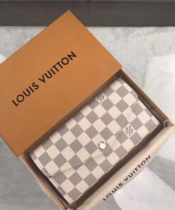 Replica Louis Vuitton Sarah Wallet Damier Azur N63208 BLV931 2