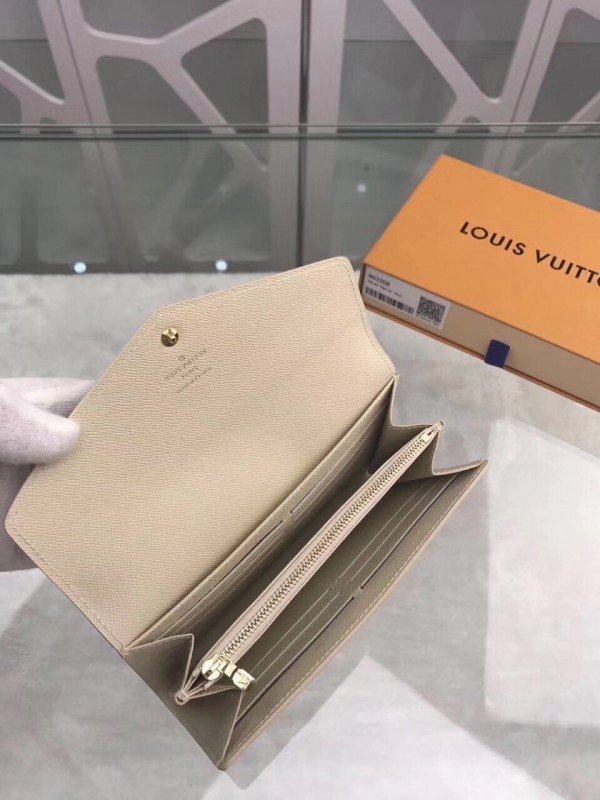 Replica Louis Vuitton Sarah Wallet Damier Azur N63208 BLV931 for