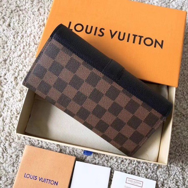 Louis Vuitton Damier Ebene Clapton Long Wallet