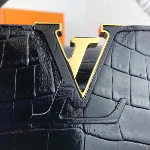Replica Louis Vuitton Capucines PM Crocodile Bag N92967 BLV831 6