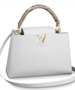 Replica Louis Vuitton Capucines PM Bag With Python Handle N93045 BLV835