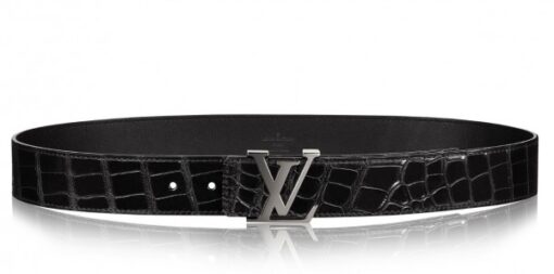 Replica Louis Vuitton Crocodile LV Initiales 40MM Belt M9896T 3