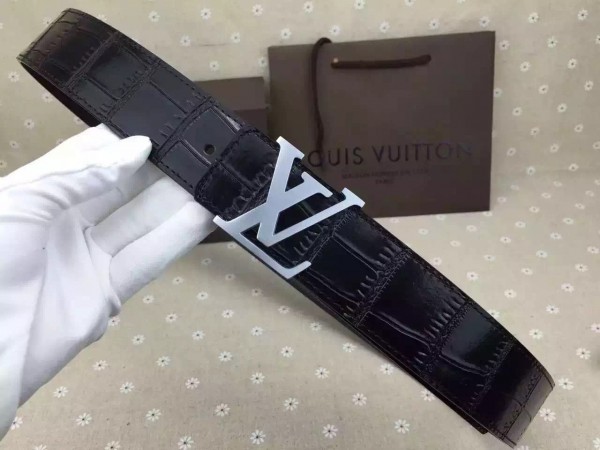 Crocodile belt Louis Vuitton Black size Not specified International in  Crocodile - 25255858