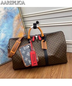 Replica Louis Vuitton Keepall Bandouliere 50 Patchwork Bag M56855 2