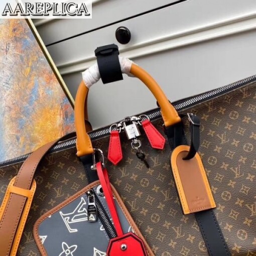 Replica Louis Vuitton Keepall Bandouliere 50 Patchwork Bag M56855 4